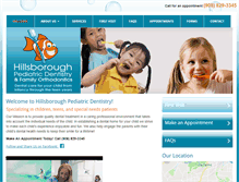 Tablet Screenshot of hillsboroughpediatricdentistry.com